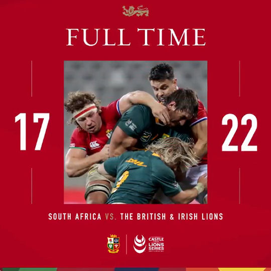 Springboks v Lions FT Test 1